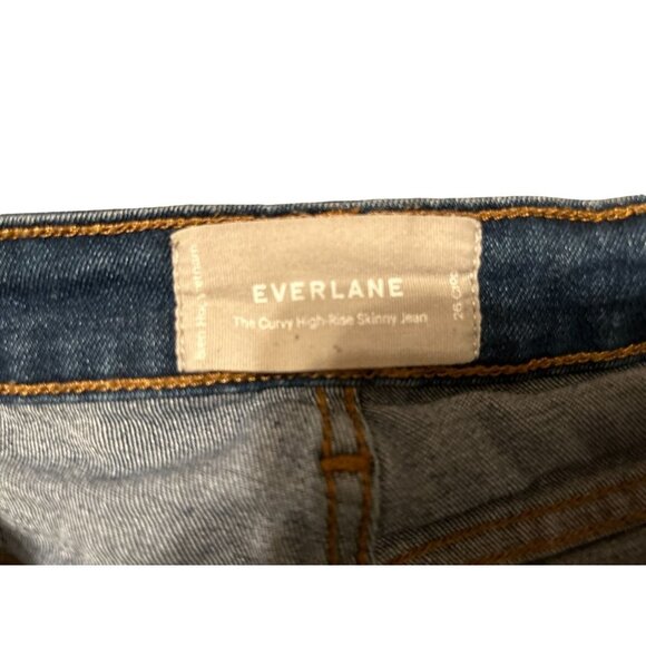 EVERLANE The Curvy High Rise Skinny Jeans Size 26 - Picture 6 of 9